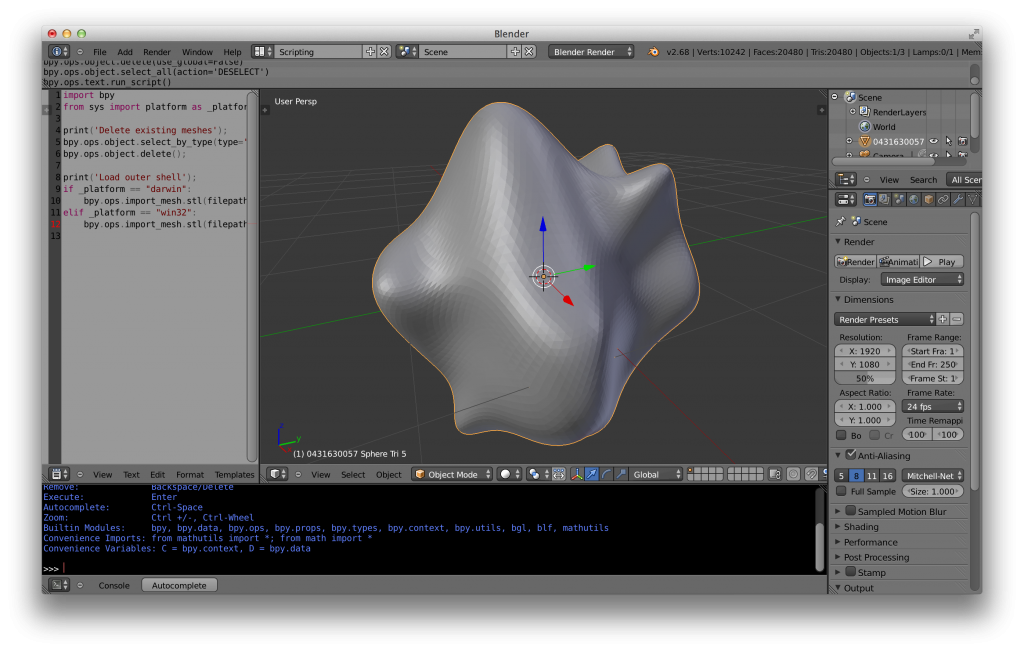 Blender Screenshot 1 - Import