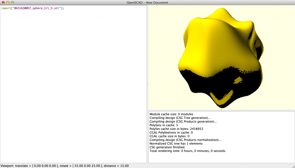 OpenSCAD Screenshot 1 - Import